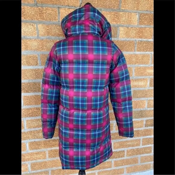 Burton Mecca Trench Down JacketLongPlaid Trench XS - Picture 9 of 16